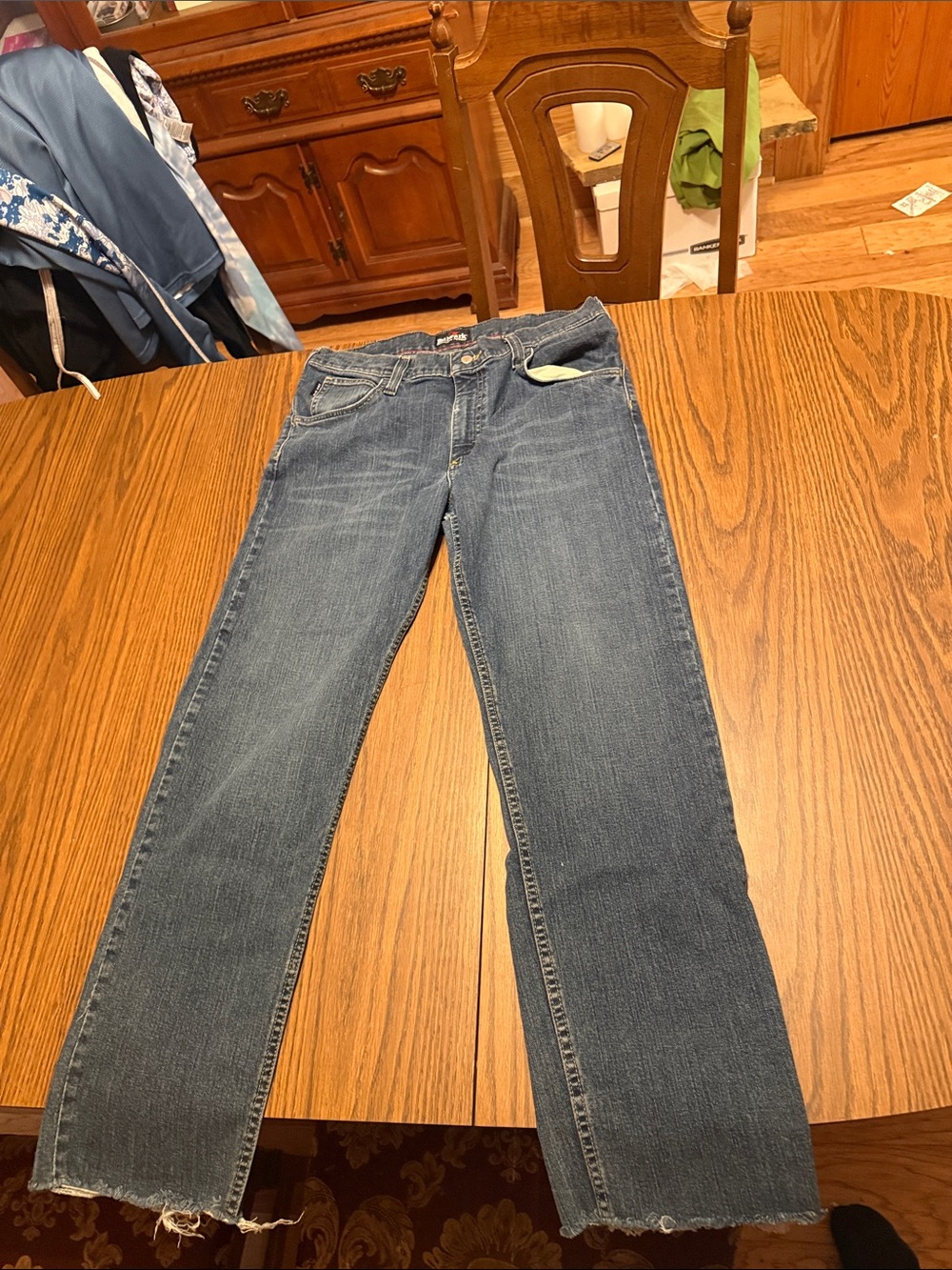 Classic Straight-Leg Blue Jeans